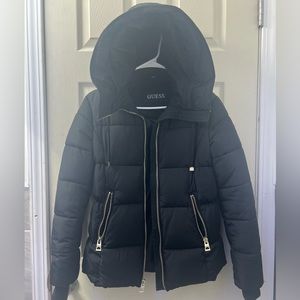 Guess Winter Puffer Coat (hooded) for women, small